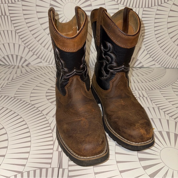 Lincoln Outfitters Kid's Maverick Cowboy Boots Black - 5003305 Size 5 - Picture 1 of 10